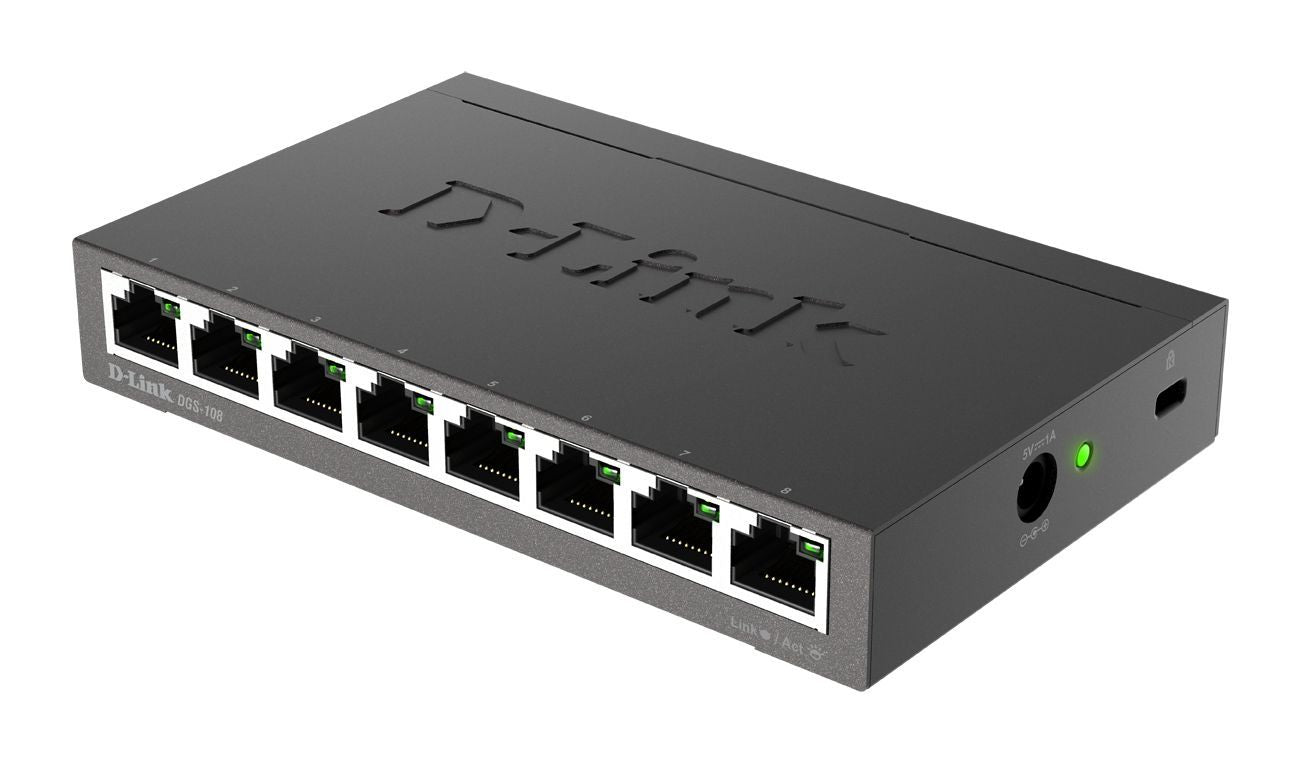 D-Link DGS-108 Nero [DGS-108]
