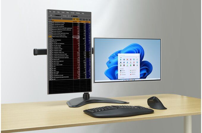 Kensington SmartFit Ergo 68,6 cm (27") Scrivania Nero [K58271WW]