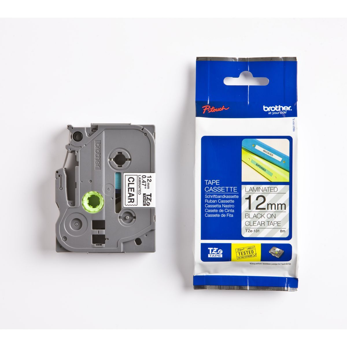 Brother TZe-131 - nastro laminato - 1 cassetta(e) - Rotolo (1,2 cm x 8 m) [TZE131]