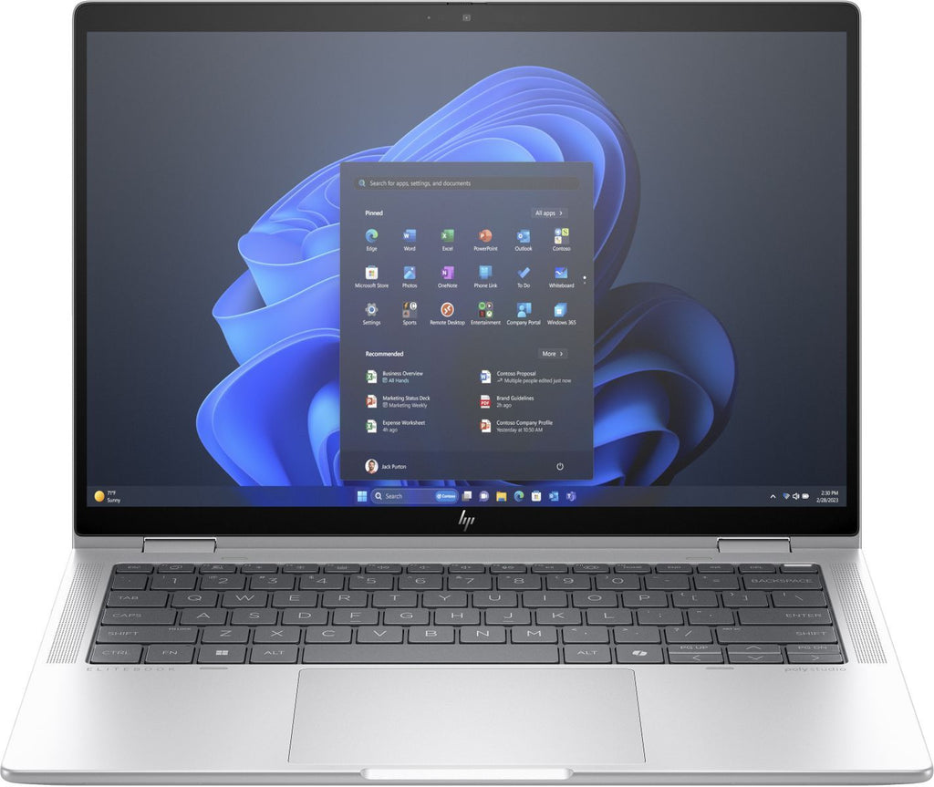 HP Elite x360 1040 G11 Intel Core Ultra 7 155H Ibrido (2 in 1) 35,6 cm (14") Touch screen 2.8K 16 GB LPDDR5-SDRAM 1 TB SSD Wi-Fi 6E (802.11ax) Windows 11 Pro Argento [9G0J9ET#ABZ]