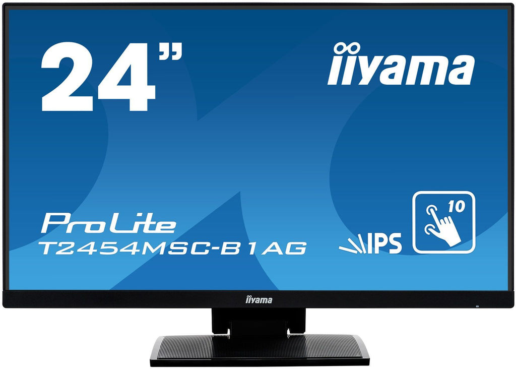iiyama ProLite T2454MSC-B1AG Monitor PC 60,5 cm (23.8") 1920 x 1080 Pixel Full HD LED Touch screen Multi utente Nero [T2454MSC-B1AG]