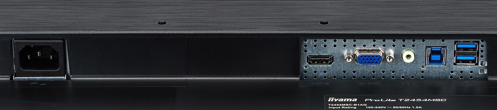 iiyama ProLite T2454MSC-B1AG Monitor PC 60,5 cm (23.8") 1920 x 1080 Pixel Full HD LED Touch screen Multi utente Nero [T2454MSC-B1AG]