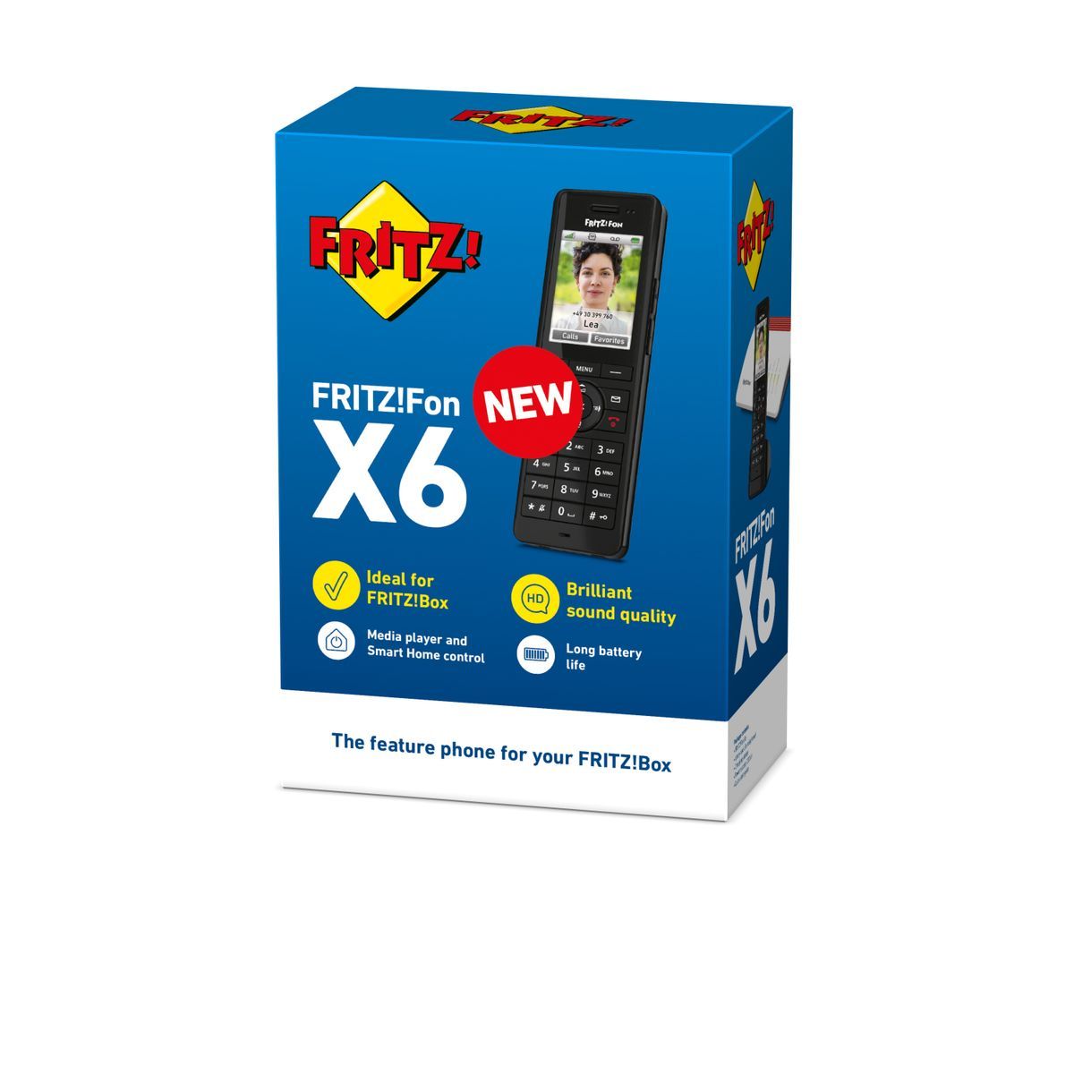 FRITZ!Fon X6 INT Telefono DECT Identificatore di chiamata Nero [20003009]