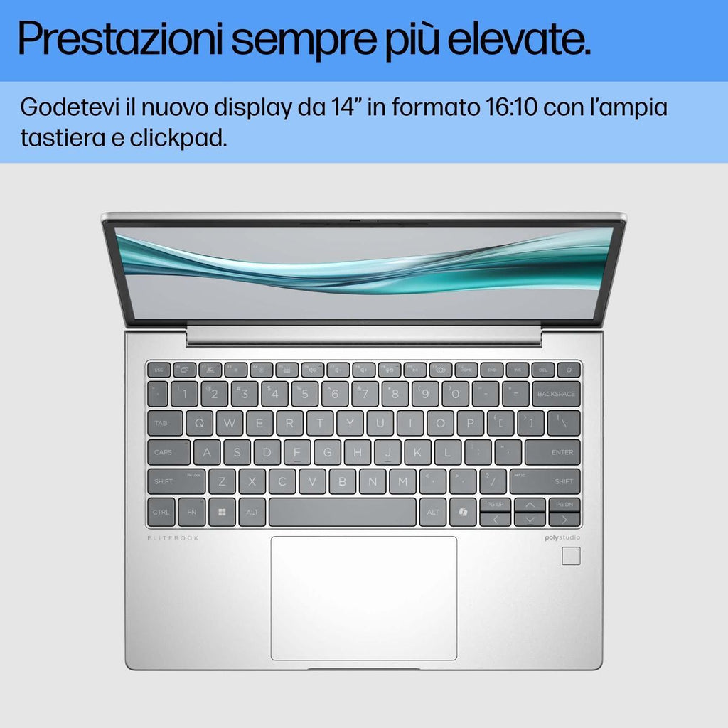 HP EliteBook 660 G11 Intel Core Ultra 5 135U Computer portatile 40,6 cm (16") WUXGA 16 GB DDR5-SDRAM 512 GB SSD Wi-Fi 6E (802.11ax) Windows 11 Pro Argento [9Y7D5ET#ABZ]