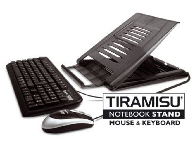Hamlet Kit Tiramisù piattaforma per Notebook con tastiera e mouse usb [XTMS100KM]