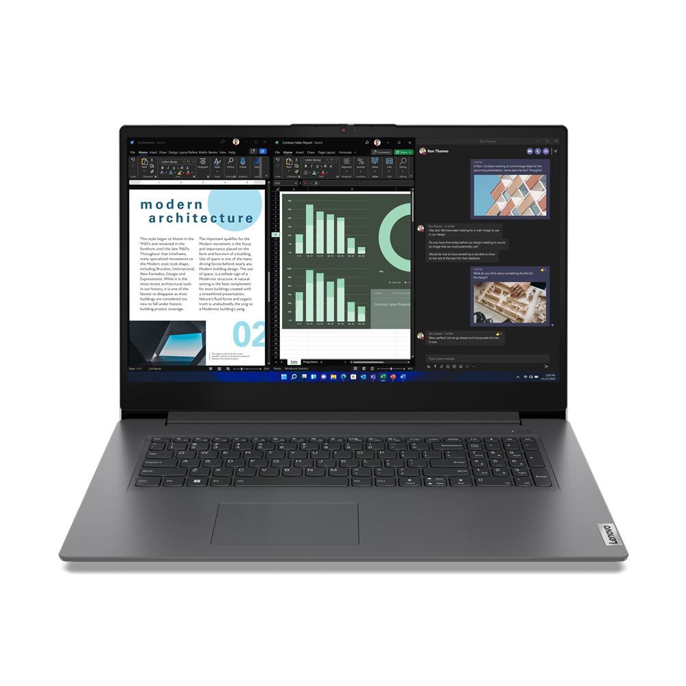 Lenovo V17 Intel Core i5 i5-13420H Computer portatile 43,9 cm (17.3") Full HD 16 GB DDR4-SDRAM 512 GB SSD Wi-Fi 6 (802.11ax) Windows 11 Pro Italiano Grigio [83A2003YIX]