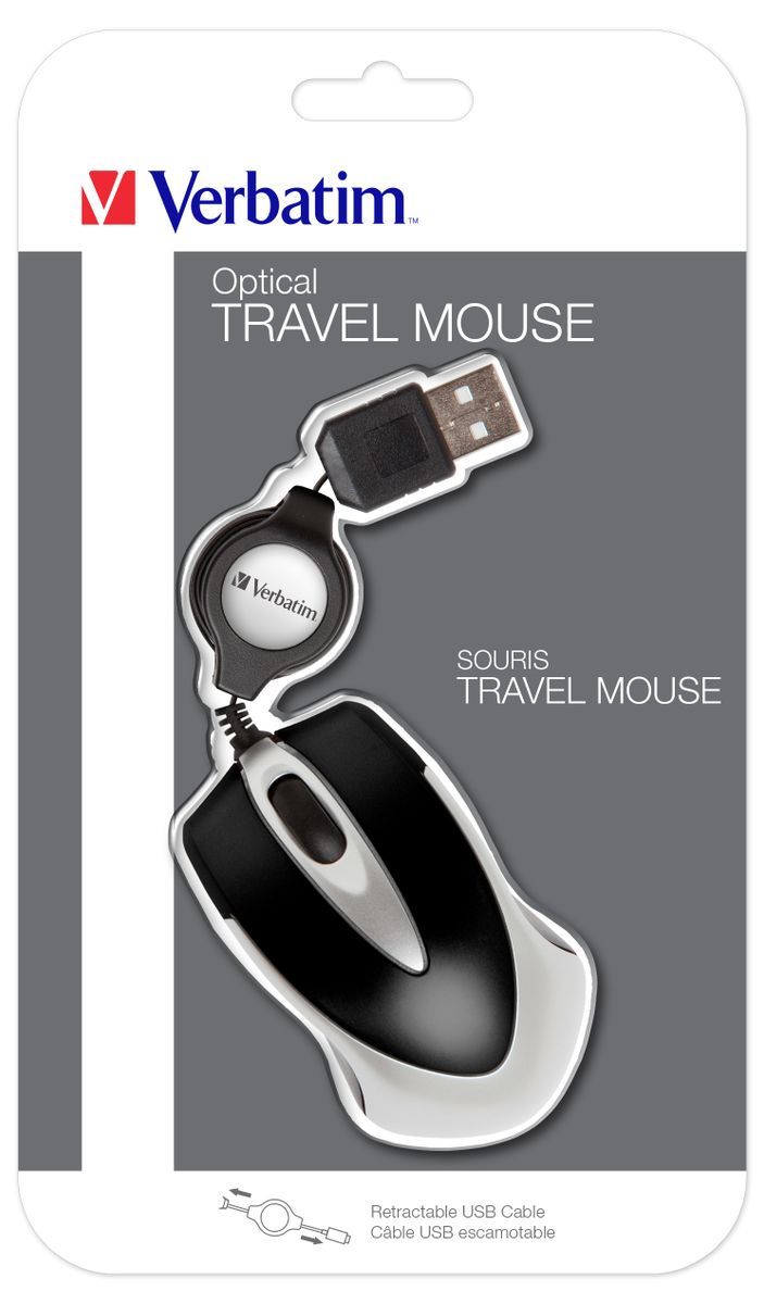 Verbatim Mouse ottico da viaggio Go Mini - Nero [49020]