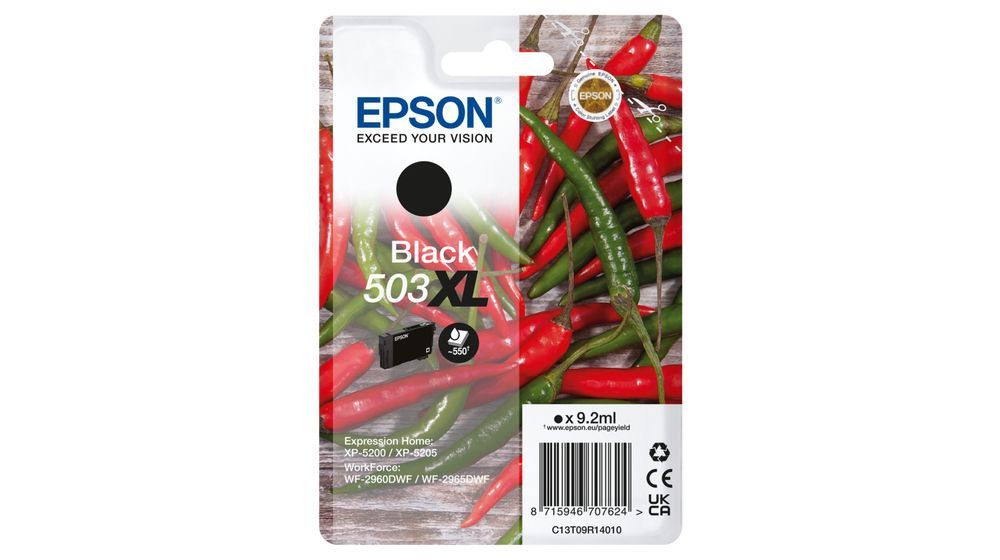 Epson 503XL cartuccia d'inchiostro 1 pz Compatibile Resa elevata (XL) Nero [C13T09R14010]