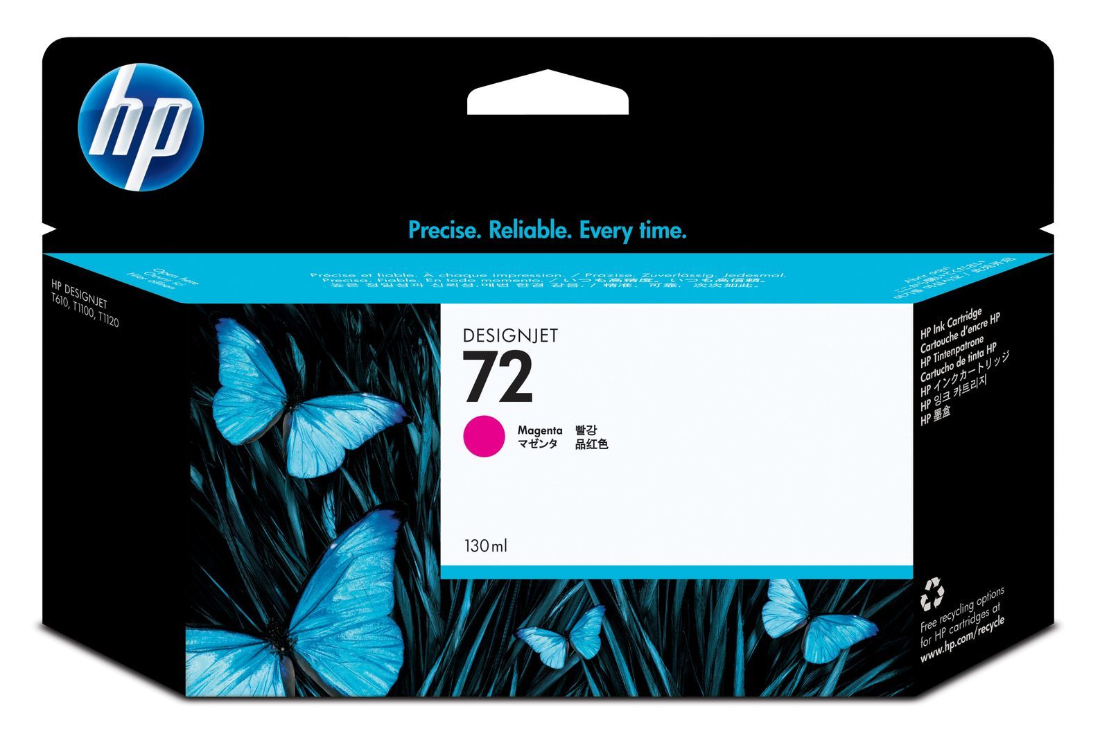 HP Cartuccia inchiostro magenta 72, 130 ml [C9372A]