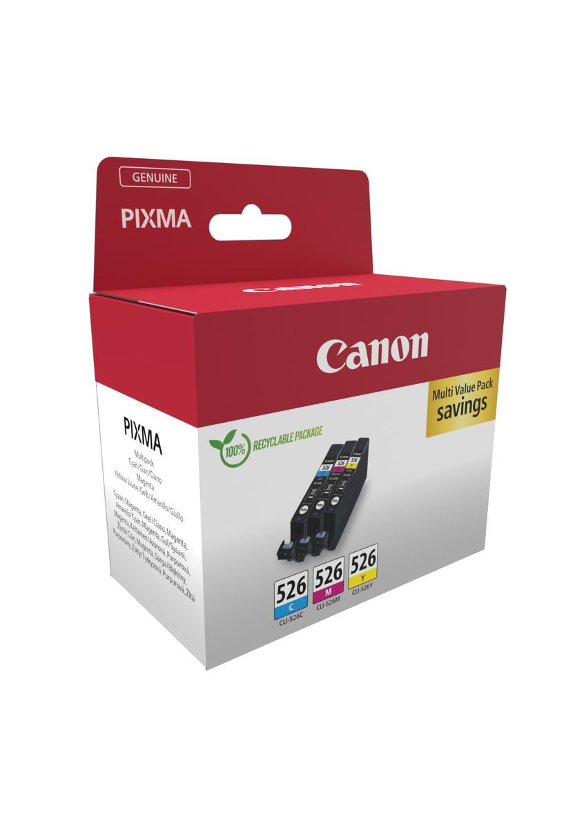 Canon 4541B018 cartuccia d'inchiostro 3 pz Originale Ciano, Magenta, Giallo [4541B018]
