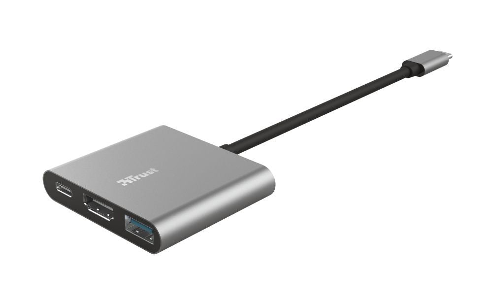 Trust Dalyx USB 3.2 Gen 1 (3.1 Gen 1) Type-C Alluminio, Nero [23772]