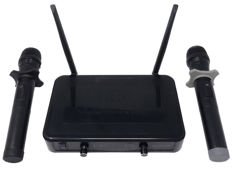 COPPIA RADIOMICROFONI CON RICEVITORE UHF [EMSP.W601IID]