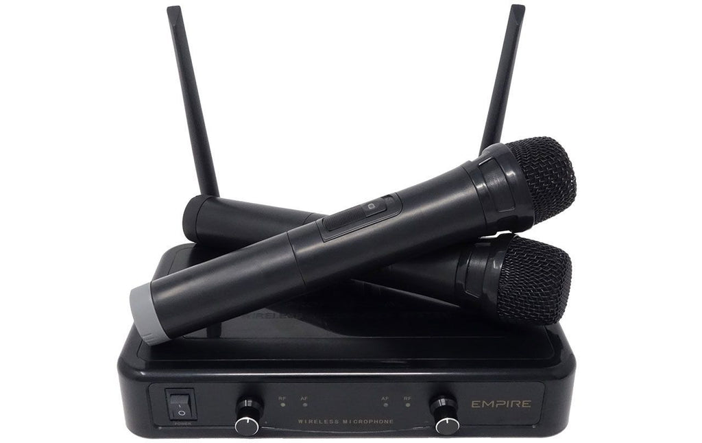 COPPIA RADIOMICROFONI CON RICEVITORE UHF [EMSP.W601IID]