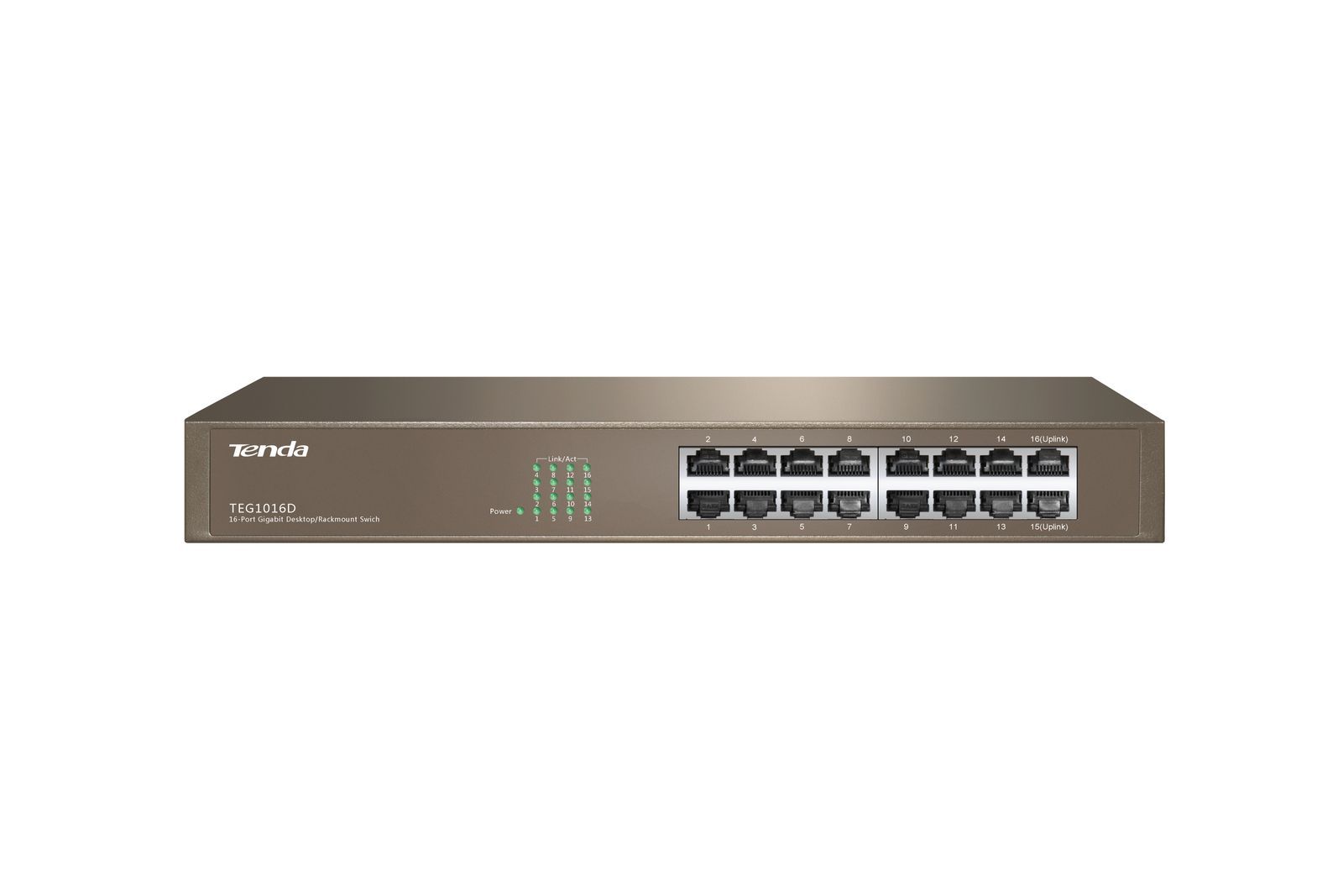 Tenda 16-port Gigabit Ethernet Switch Non gestito Blu [TEG1016D]