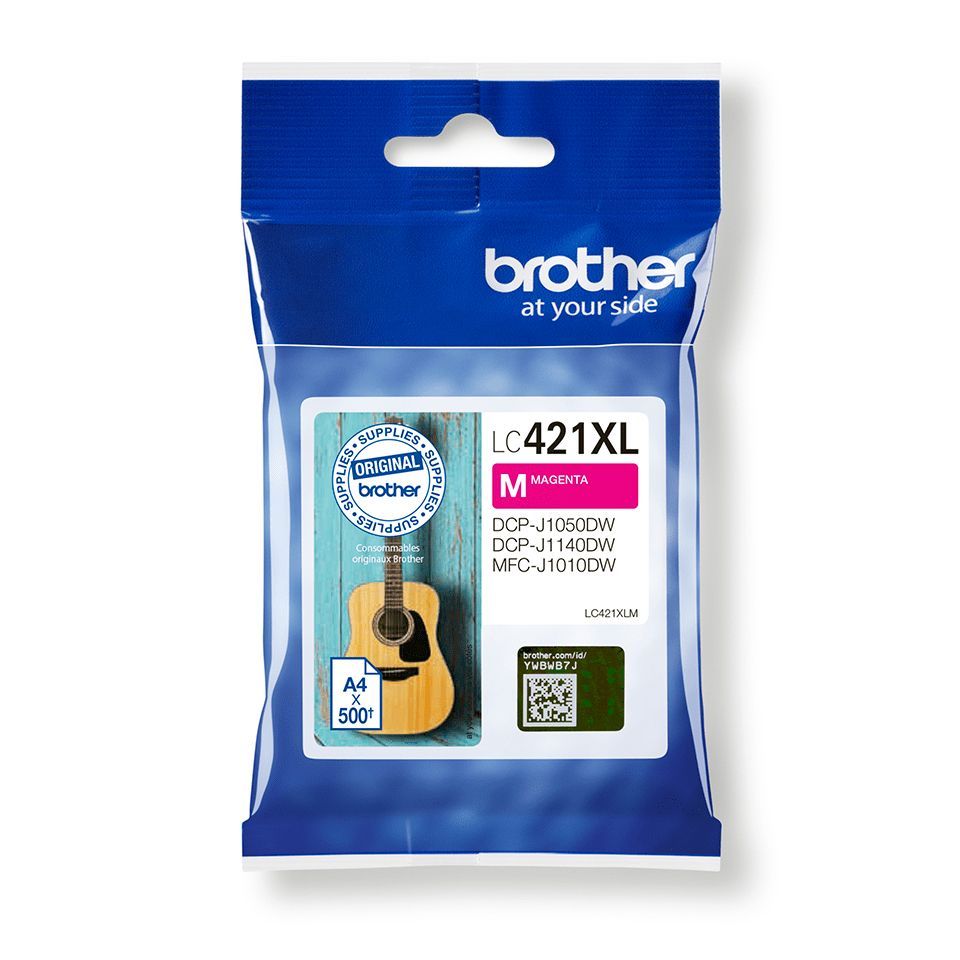 Brother LC-421XLM cartuccia d'inchiostro 1 pz Originale Resa elevata (XL) Magenta [LC421XLM]