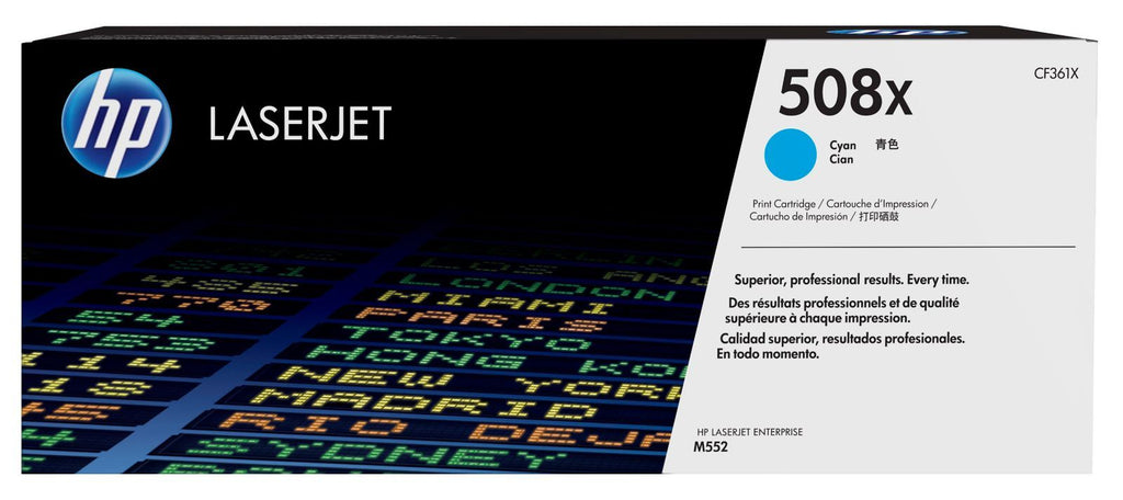 HP Cartuccia Toner ciano originale ad alta capacità LaserJet 508X [CF361X]
