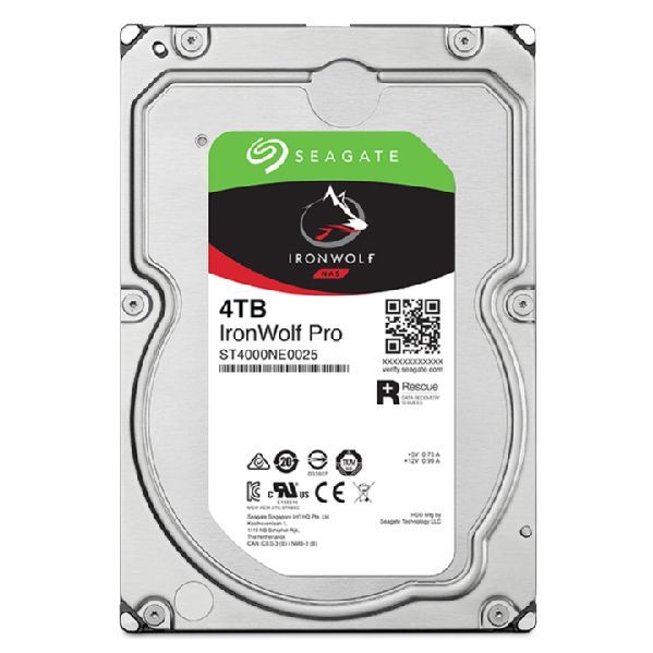 Seagate IronWolf Pro ST4000NT001 disco rigido interno 4 TB 7200 Giri/min 256 MB 3.5" [ST4000NT001]