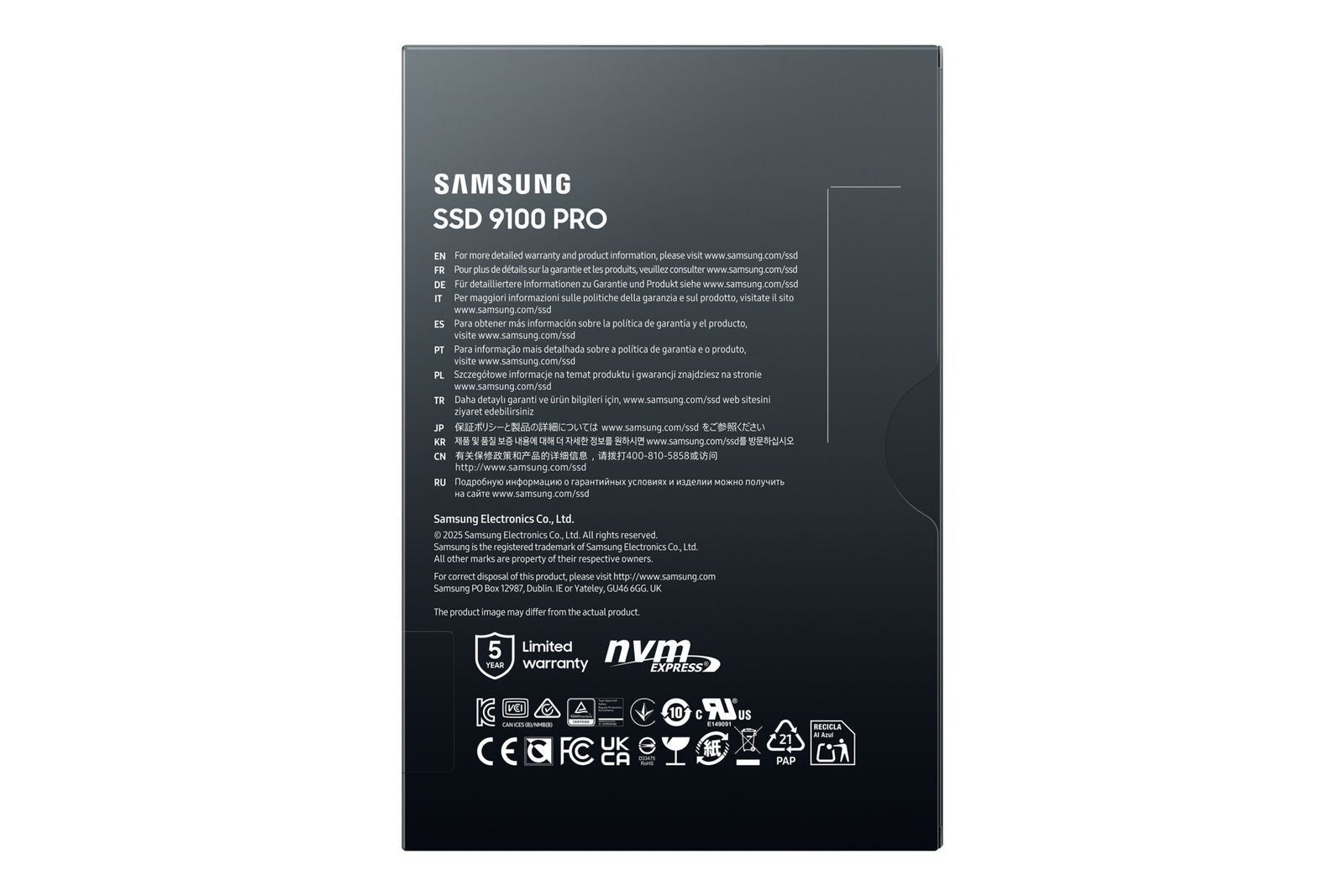Samsung 9100 PRO PCIe 5.0 NVMe M.2 SSD - 4 TB [MZ-VAP4T0BW]