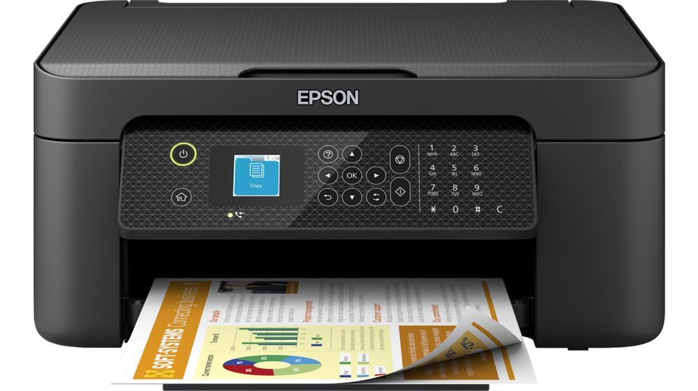 Epson WorkForce WF-2910DWF stampante multifunzione A4 getto d'inchiostro (stampa, scansione, copia) Display LCD 3.7cm, WiFi Direct, AirPrint, 3 mesi inchiostro incluso con ReadyPrint [C11CK64402]