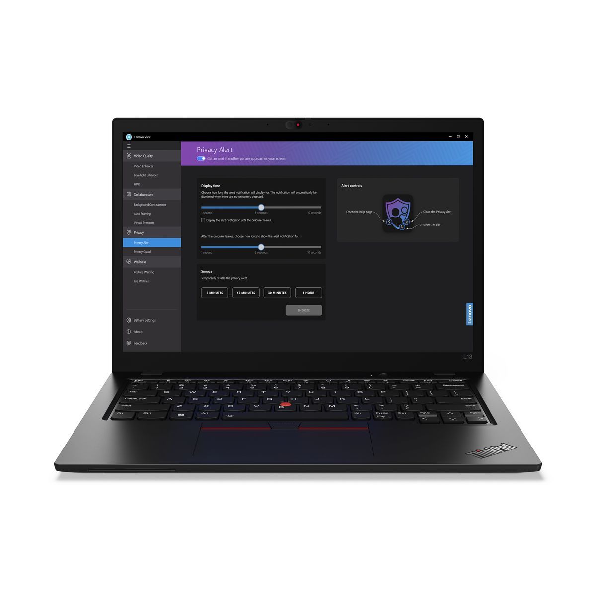 Lenovo ThinkPad L13 Intel Core Ultra 5 125U Computer portatile 33,8 cm (13.3") WSXGA 16 GB LPDDR5-SDRAM 512 GB SSD Wi-Fi 6E (802.11ax) Windows 11 Pro Nero [21LB0016IX]