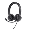 Trust HS-150 Auricolare Cablato A Padiglione Ufficio Nero [25333]