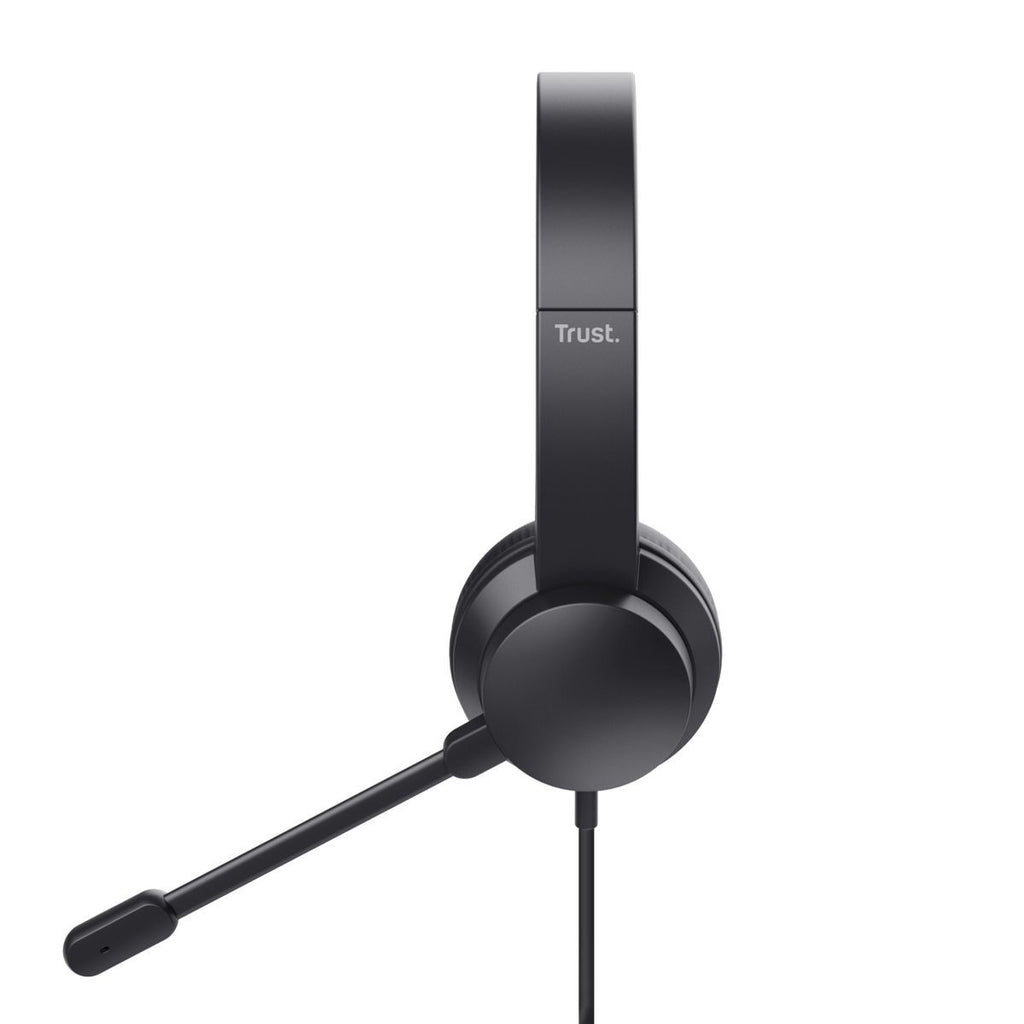Trust HS-150 Auricolare Cablato A Padiglione Ufficio Nero [25333]