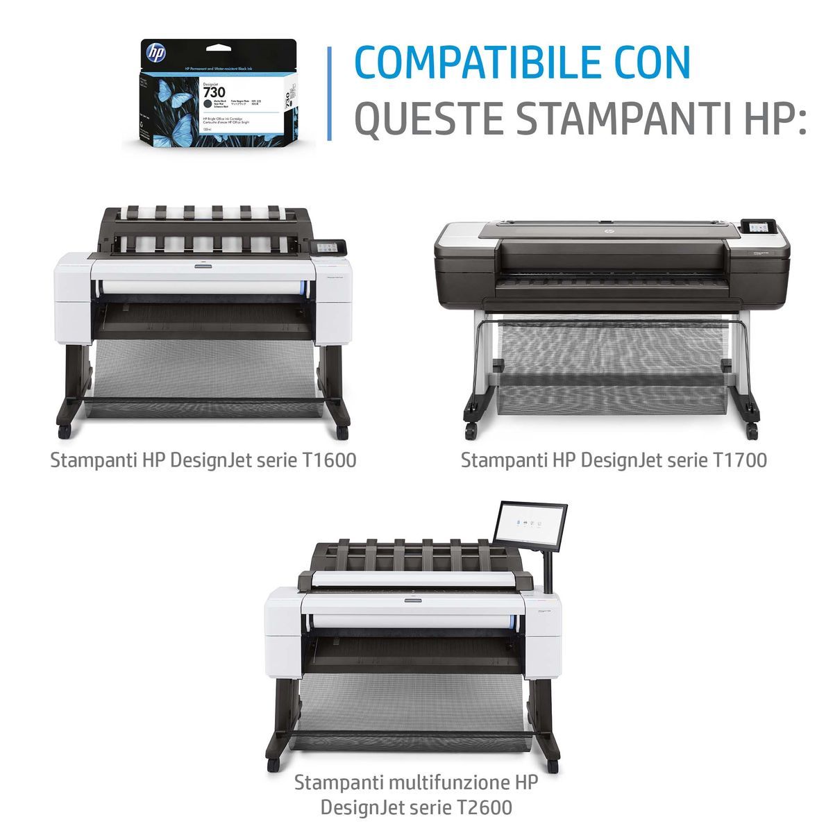 HP Cartuccia di inchiostro giallo DesignJet 730 da 130 ml [P2V64A]