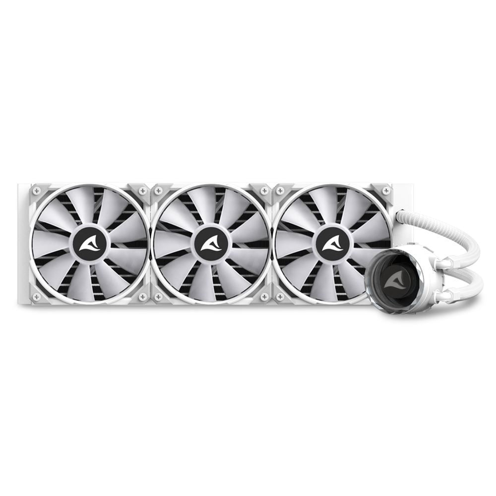 Sharkoon S90 Processore Raffreddatore di liquidi tutto in uno 12 cm Bianco 1 pz [S90RGBWHITE]