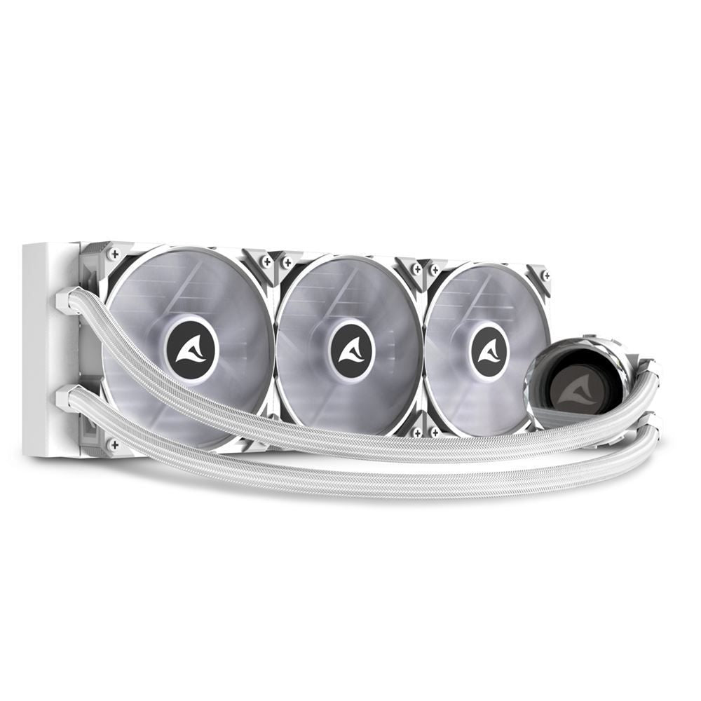 Sharkoon S90 Processore Raffreddatore di liquidi tutto in uno 12 cm Bianco 1 pz [S90RGBWHITE]