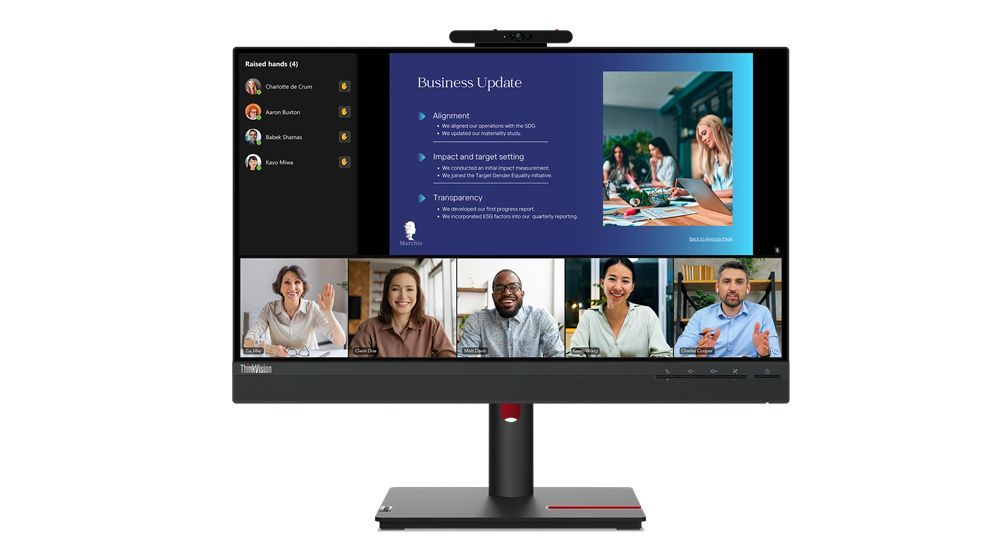 Lenovo ThinkVision T24v-30 LED display 60,5 cm (23.8") 1920 x 1080 Pixel Full HD Nero [63D8MAT3EU]