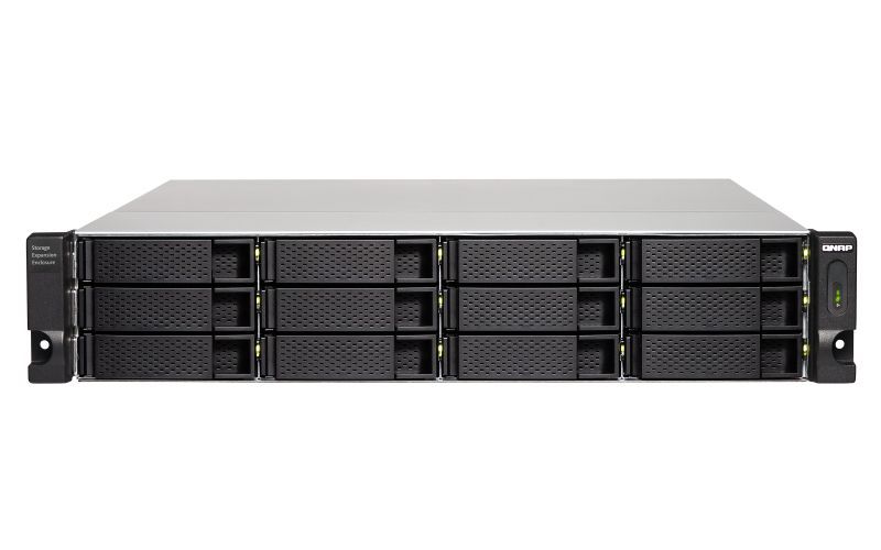 QNAP TL-R1200C-RP contenitore di unità di archiviazione Box esterno HDD/SSD Nero, Grigio 2.5/3.5" [TL-R1200C-RP]
