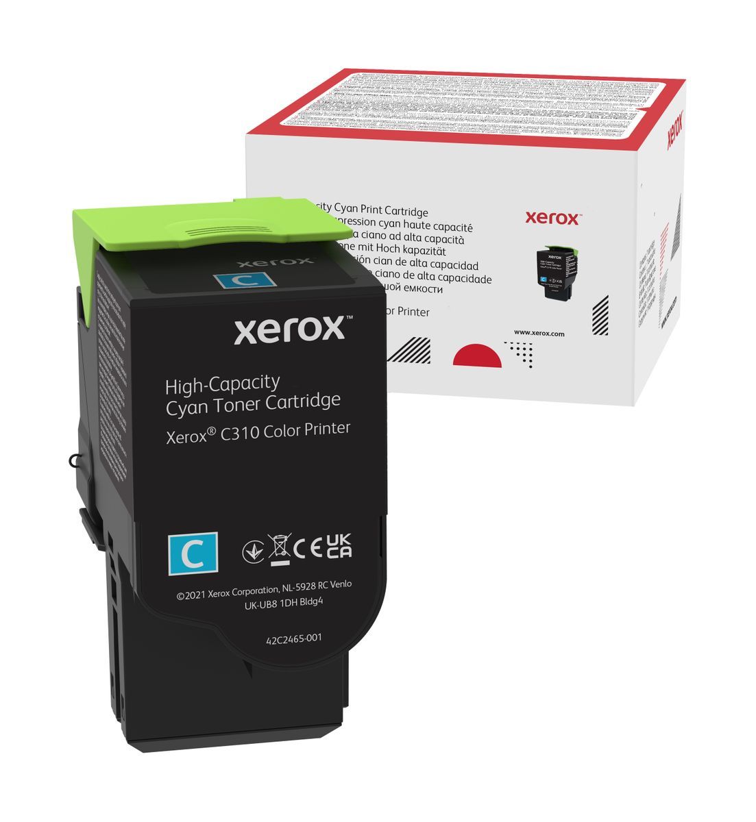 Xerox Cartuccia toner Ciano a Alta capacità da 5500 Pagine per Stampante a colori  C310/multifunzione a colori  C315 (006R04365) [006R04365]