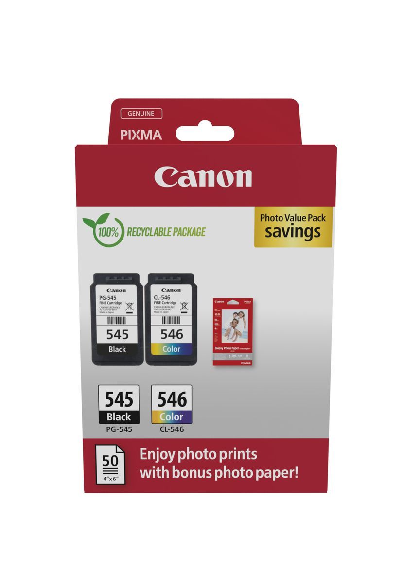 Canon 8287B008 cartuccia d'inchiostro 2 pz Originale Nero, Ciano, Magenta, Giallo [8287B008]