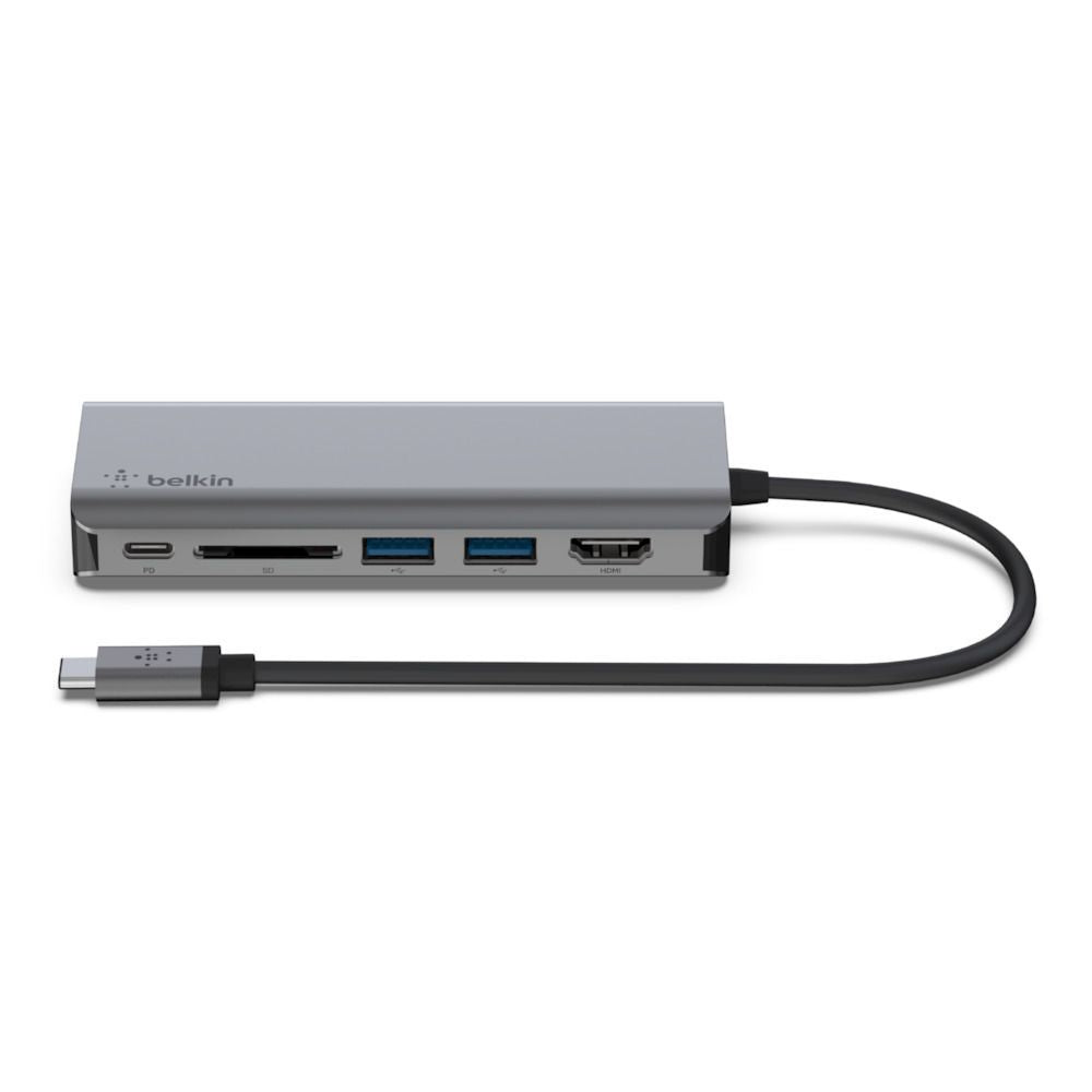 Belkin HUB MULTIMEDIALE 6 IN 1 USB-C [AVC008BTSGY]