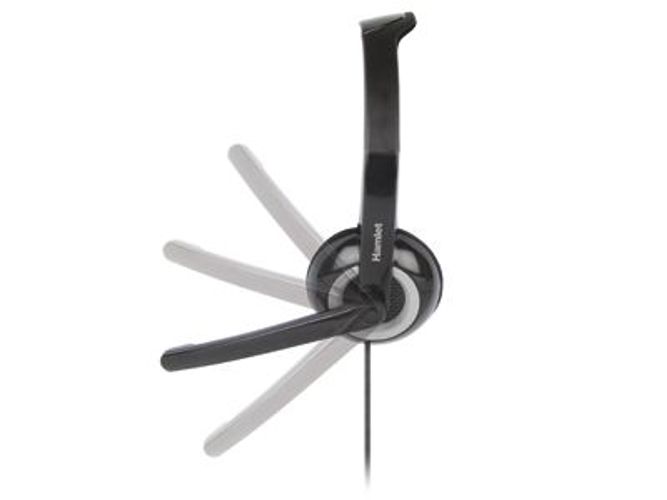 Hamlet HHEADMUS-CJ cuffia e auricolare Cablato A Padiglione Ufficio USB tipo-C Nero [HHEADMUS-CJ]