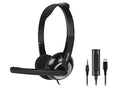 Hamlet HHEADMUS-CJ cuffia e auricolare Cablato A Padiglione Ufficio USB tipo-C Nero [HHEADMUS-CJ]