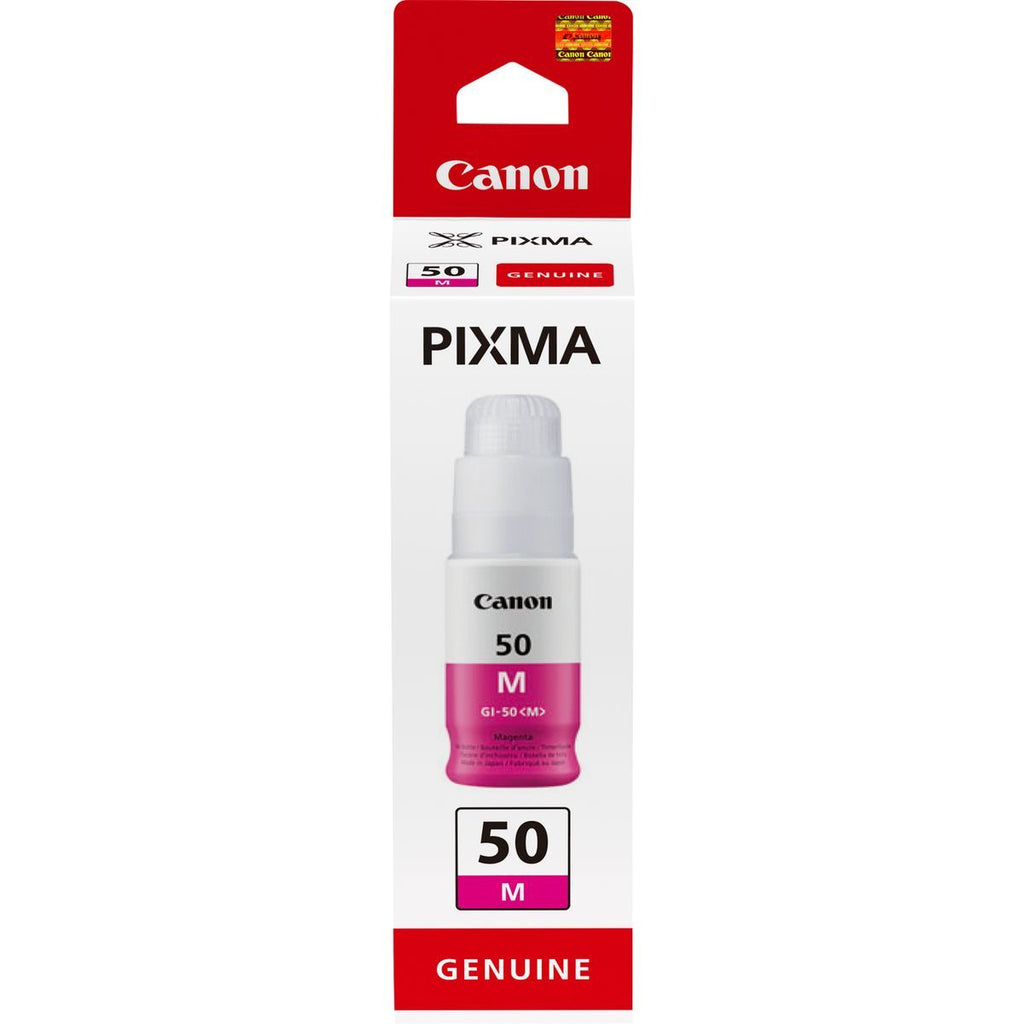 Canon GI-50 M, Resa elevata, Flacone d'inchiostro, Magenta [3404C001]
