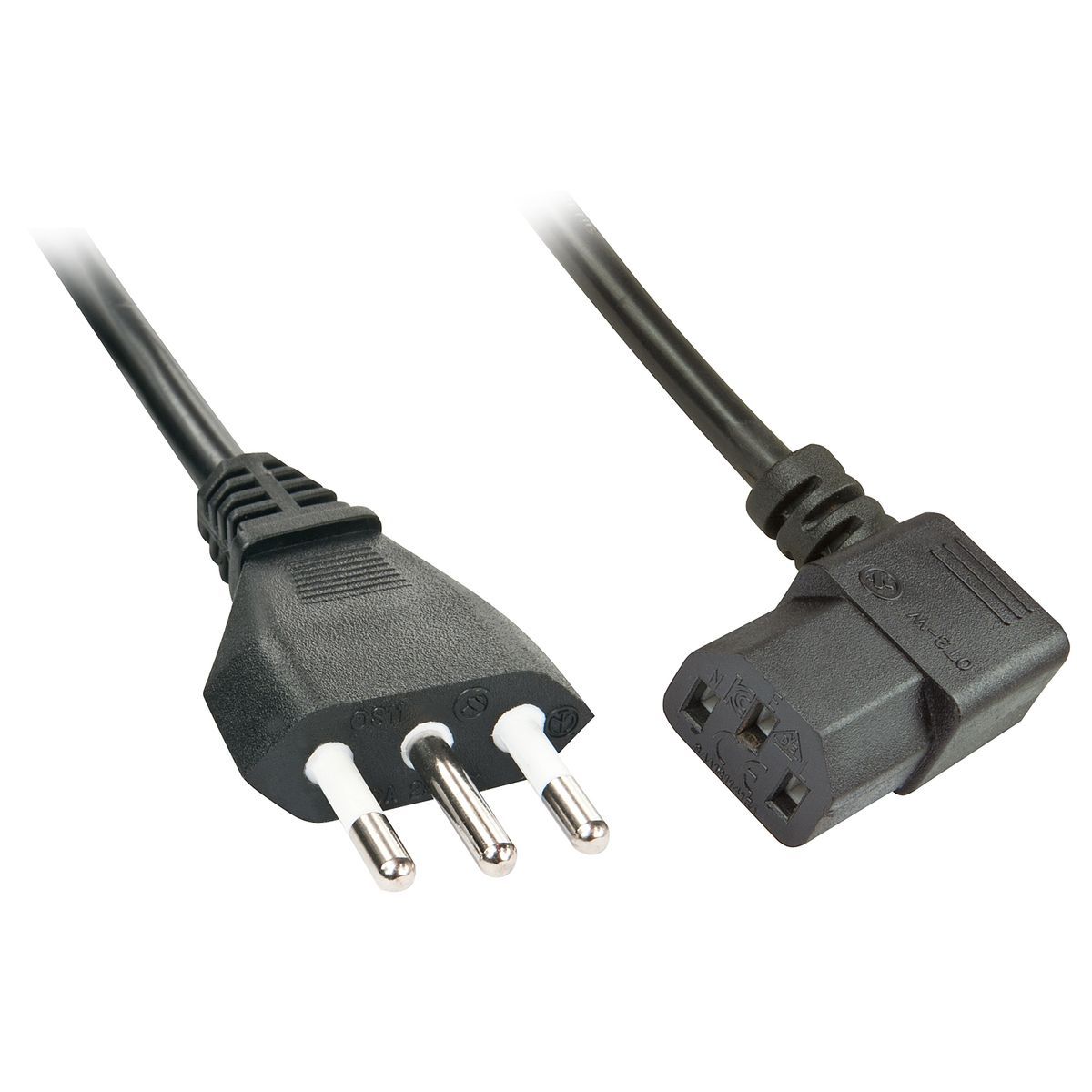 Lindy 30346 cavo di alimentazione Nero 2 m Accoppiatore C13 [LINDY30346]