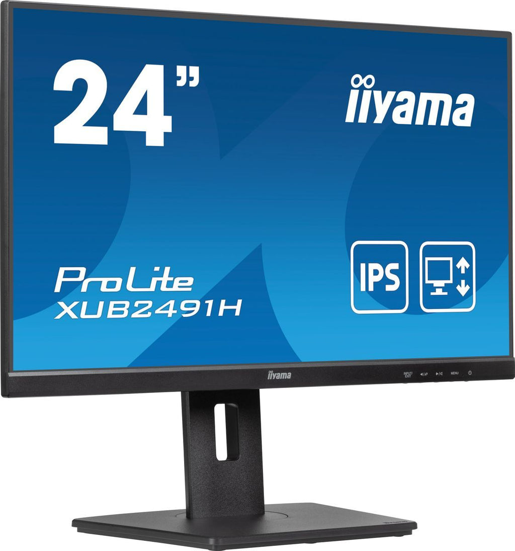 iiyama ProLite XUB2491H-B1 Monitor PC 60,5 cm (23.8") 1920 x 1080 Pixel Full HD LED Nero [XUB2491H-B1]