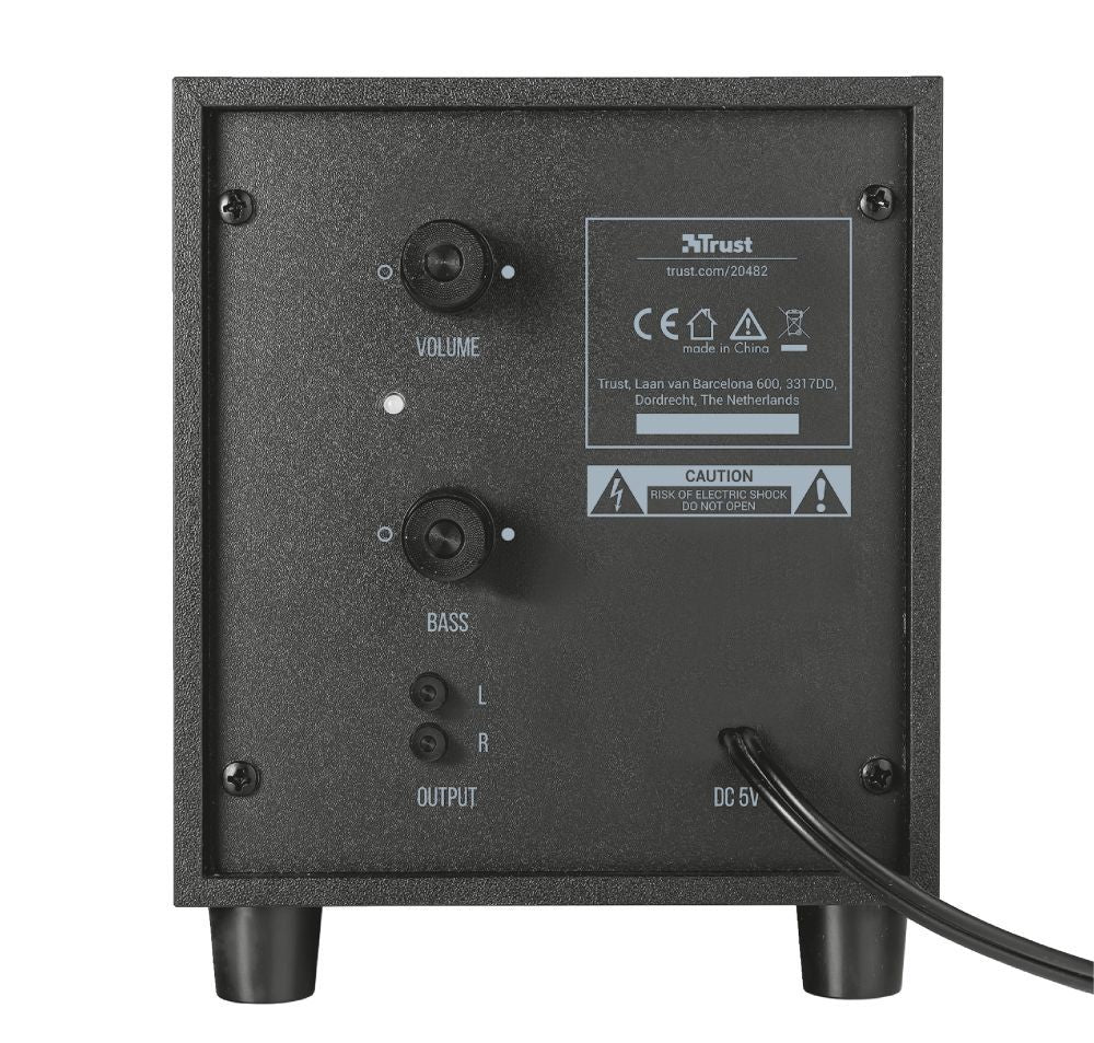 Trust Avora 2.1 set di altoparlanti 9 W PC Nero 2.1 canali 2-vie [20442]