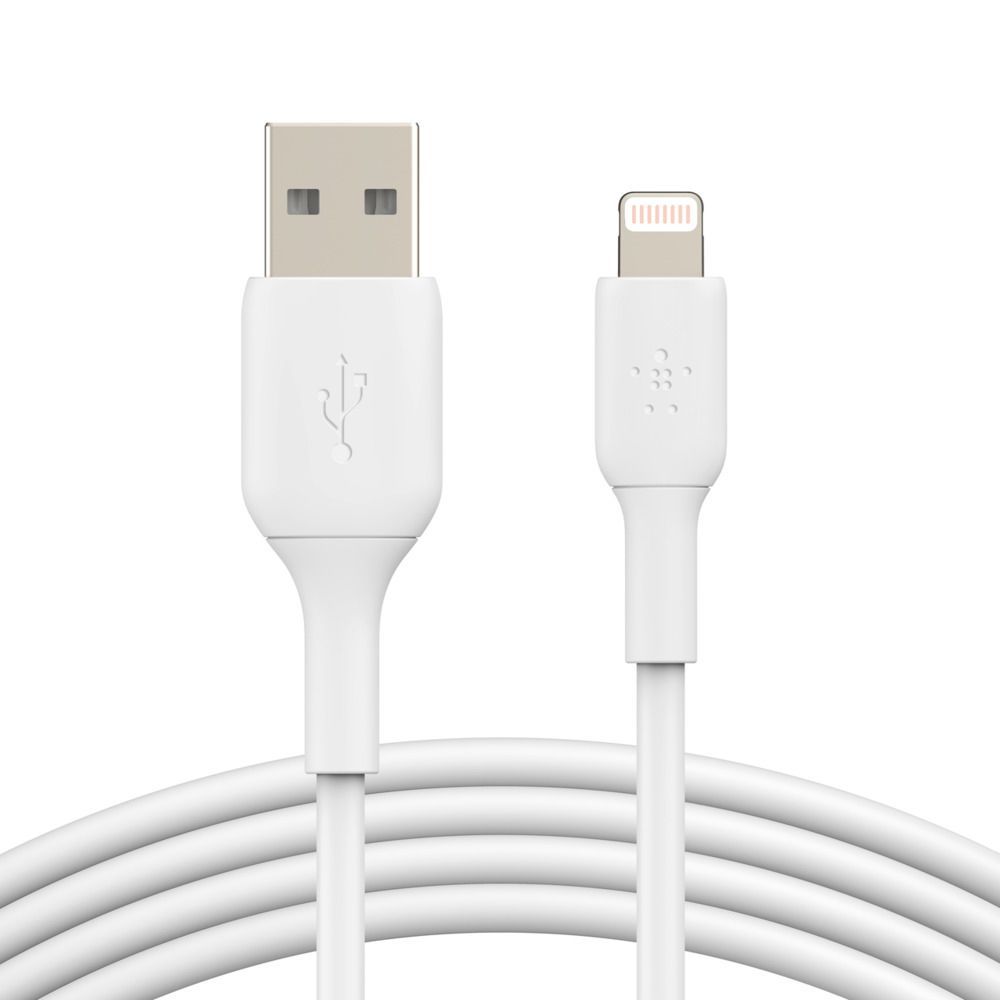 Belkin CAVO PVC DA USB-A A LIGHTNING 2M - BIANCO [CAA001BT2MWH]