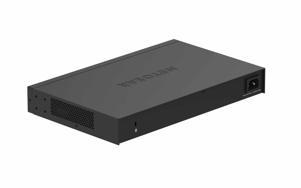 NETGEAR GS324P Non gestito Gigabit Ethernet (10/100/1000) Supporto Power over Ethernet (PoE) 1U Nero [GS324P-100EUS]