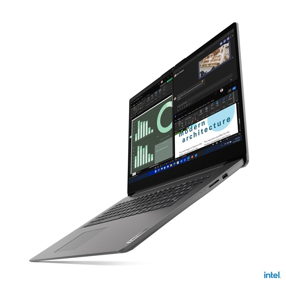 Lenovo V17 Intel Core i7 i7-1355U Computer portatile 43,9 cm (17.3") Full HD 16 GB DDR4-SDRAM 512 GB SSD Wi-Fi 6 (802.11ax) Windows 11 Pro Grigio [83A20017IX]