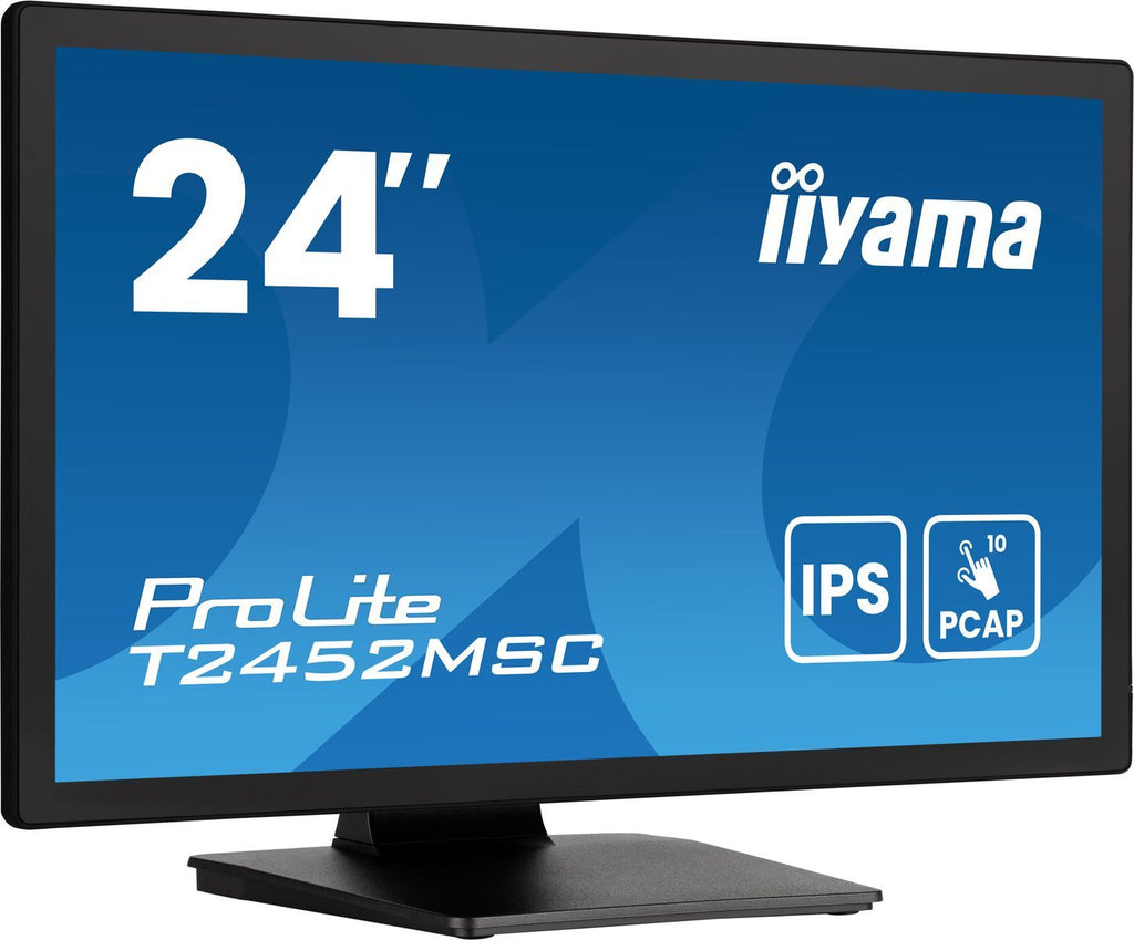 iiyama ProLite T2452MSC-B1AG Monitor PC 60,5 cm (23.8") 1920 x 1080 Pixel Full HD LED Touch screen Nero [T2452MSC-B1AG]