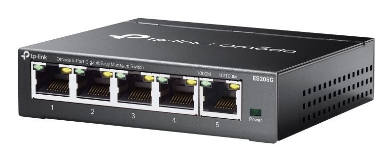 TP-Link Omada ES205G switch di rete Gestito Gigabit Ethernet (10/100/1000) Nero [ES205G]