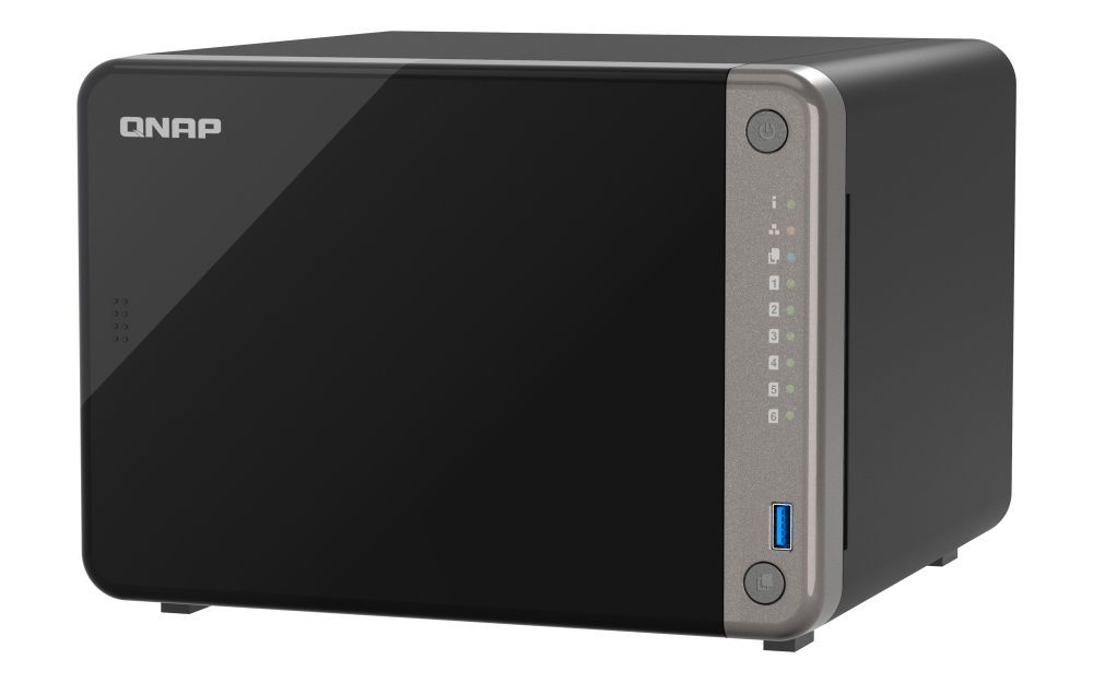 QNAP TS-AI642-8G server NAS e di archiviazione Tower Collegamento ethernet LAN Nero Cortex-A76 [TS-AI642-8G]