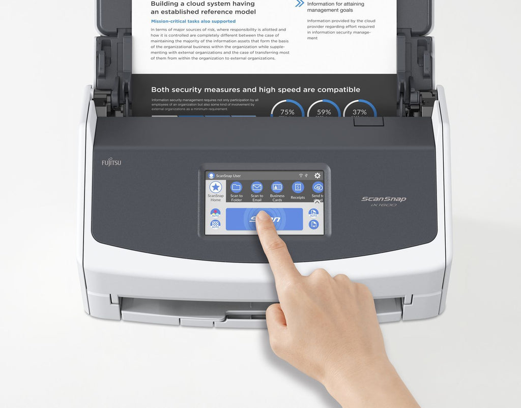 Ricoh ScanSnap iX1600 ADF + scanner ad alimentazione manuale 600 x 600 DPI A4 Bianco [PA03770-B401]