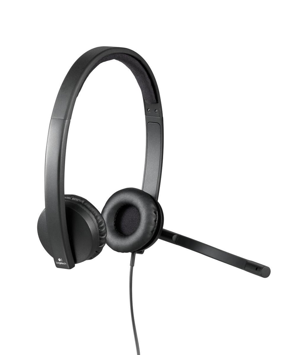 Logitech H570e Auricolare Cablato A Padiglione Ufficio USB tipo A Nero [981-000575]