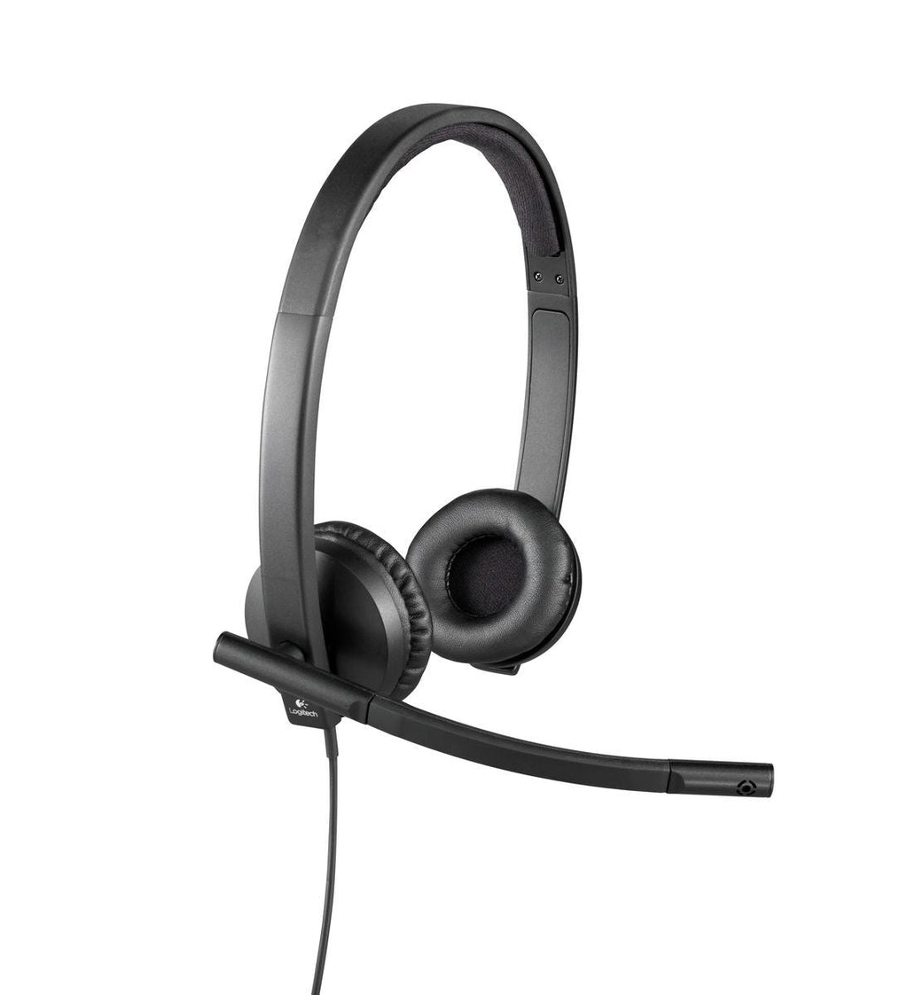 Logitech H570e Auricolare Cablato A Padiglione Ufficio USB tipo A Nero [981-000575]