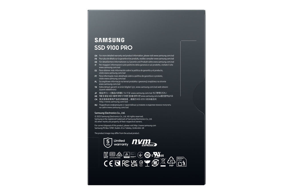 Samsung 9100 PRO PCIe 5.0 NVMe M.2 SSD - 2 TB [MZ-VAP2T0BW]
